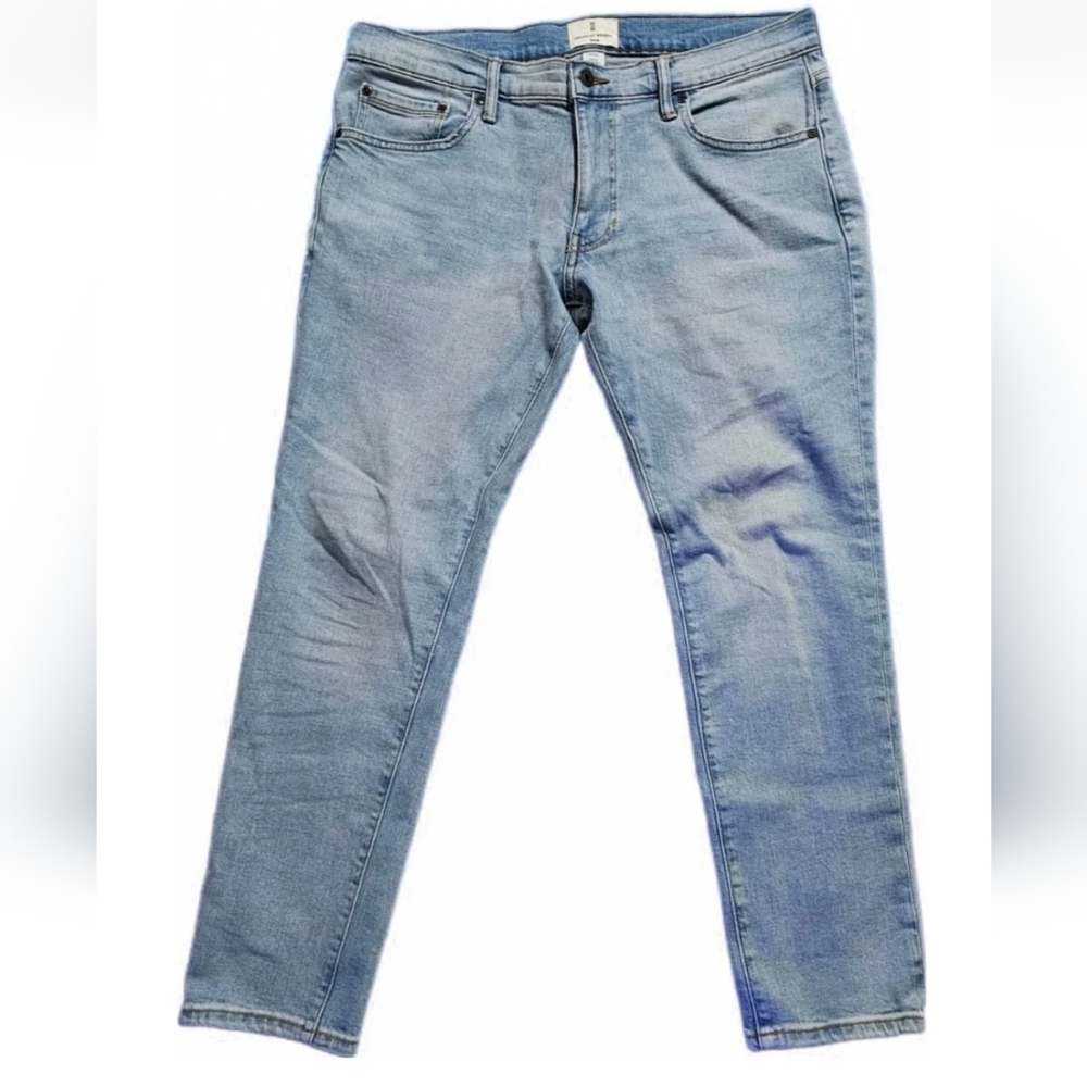 Mutual Weave Jeans The Slim Vintage Y2k Mens 34x29 Blue Preppy Grunge Hippie